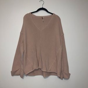 Free People La Brea V-Neck Sweater